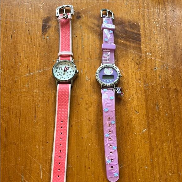 Hello Kitty Pink and Coral Watches - Picture 1 of 4